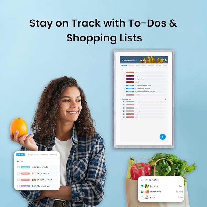 ApoloSign 21.5" Digital Calendar: Dual Mode Calendars with Google Play & Multi-calendar Sync