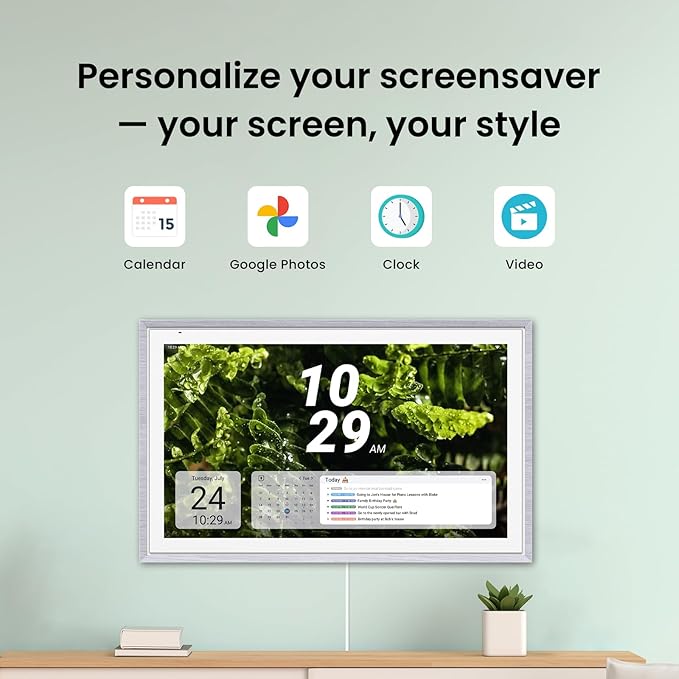 ApoloSign 21.5" Digital Calendar: Dual Mode Calendars with Google Play & Multi-calendar Sync