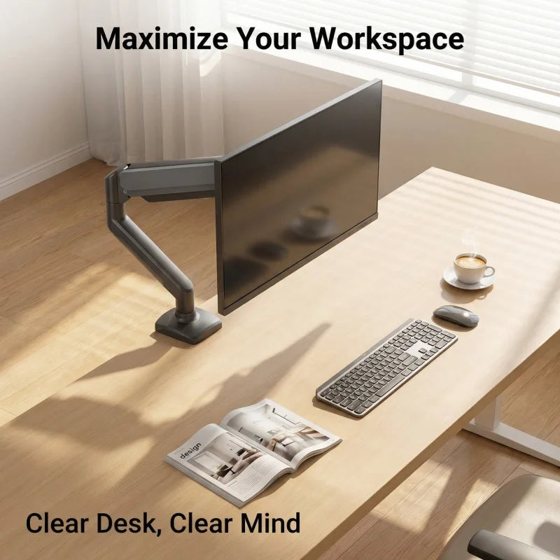 Swivel Tilt Rotation TV Wall Mount Full Motion Articulating Bracket for Most 10-32 Inch Flat Curved TVs Home Office Use