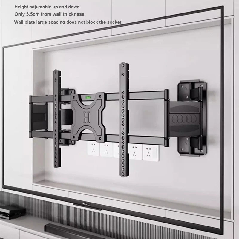 Full Motion TV Wall Mount for Most 55-120 inch TV Swivel and Tilt Mount with Dual Articulating Arms Up to 154lbs VESA 600x900mm