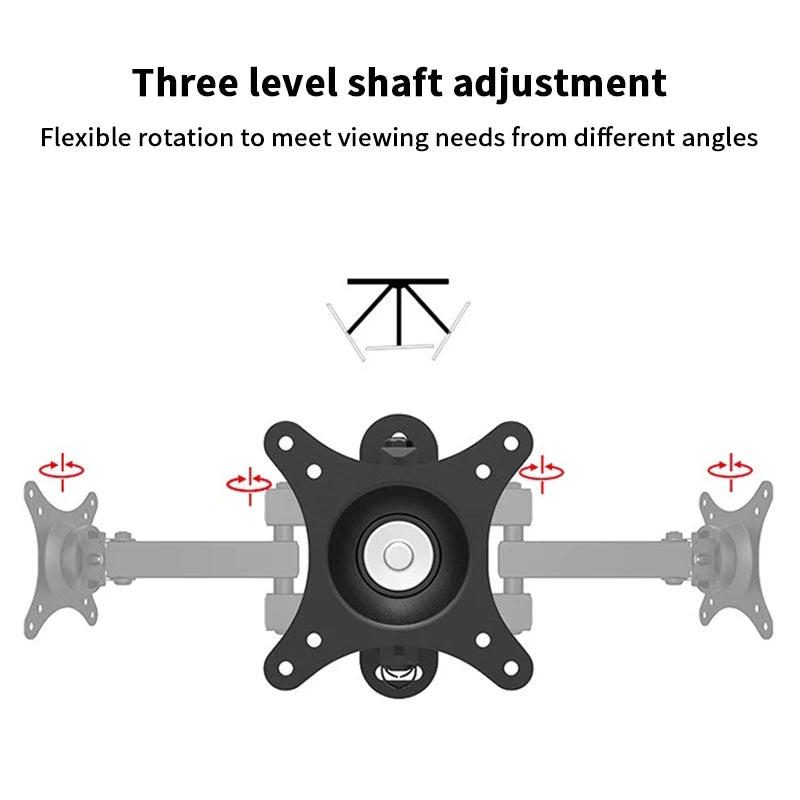 Full Motion TV Monitor Wall Mount Bracket Articulating Arms Swivel Tilt Extension Rotation For Most 10-32 Inch Flat Curved TVs